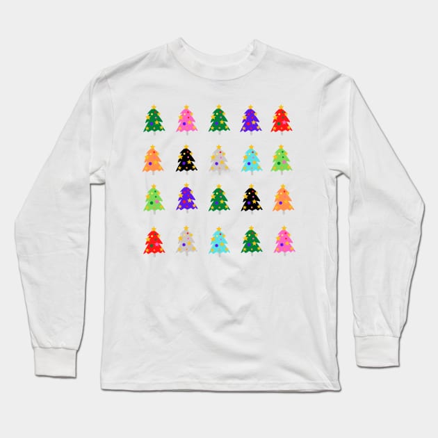 Christmas Tree Forest Long Sleeve T-Shirt by RAndG